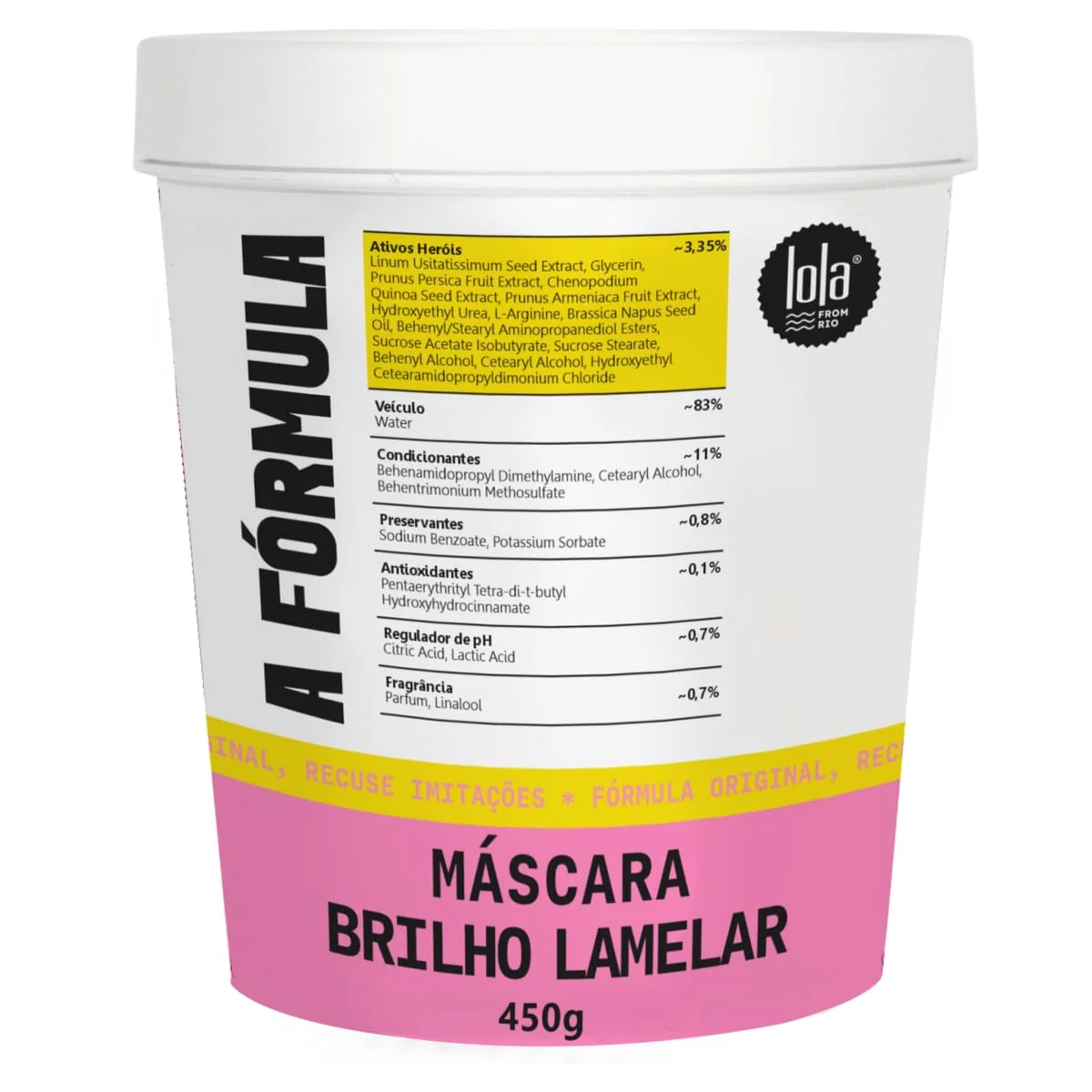 Máscara Capilar A Fórmula 450gr - Lola Cosmetics