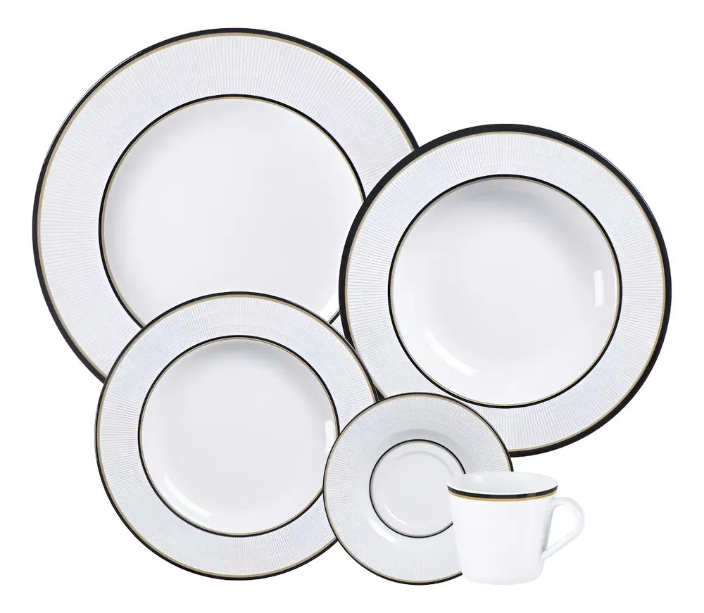 Aparelho Jantar Tramontina Sienna 20 Peças Porcelana