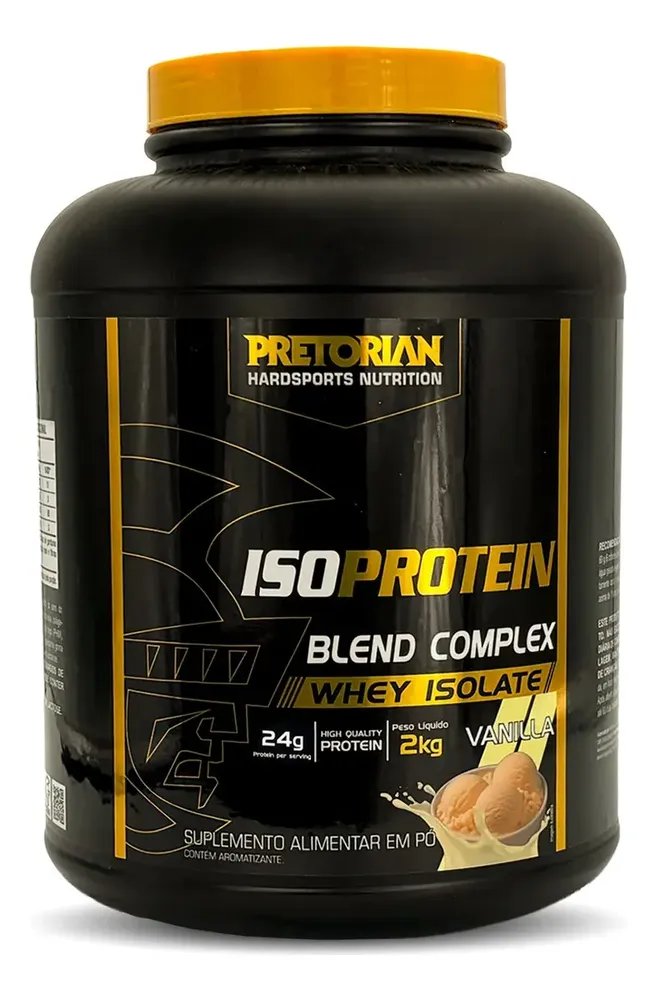 Whey Protein Isolado Iso Protein Blend Complex 2kg Pretorian Sabor Baunilha