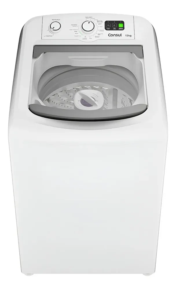 Máquina De Lavar Branca Consul 12kg Com Dosagem Econômica E Cor Branco 110v