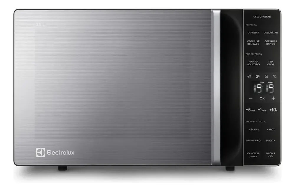 Micro-ondas ME23S 23L Efficient Com Descongelamento Assistido Cor Inox Electrolux