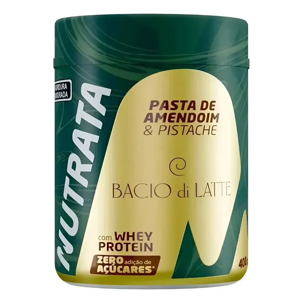 Pasta Amendoim Cremosa Pistache Bacio Di Latte Nutrata 400g Pistache Bacio Di Latte