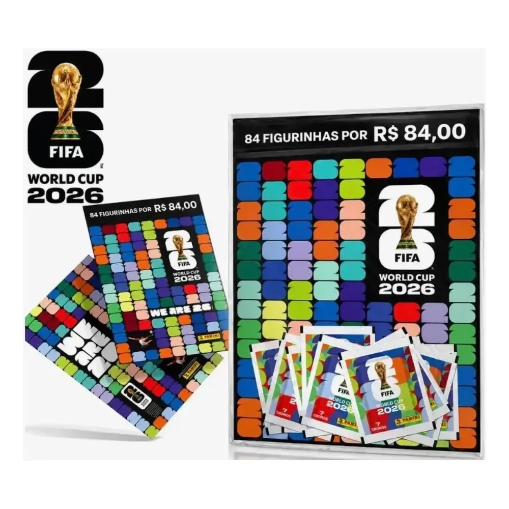 Kit 12 Envelopes Com 84 Figurinhas - Copa Do Mundo 2026