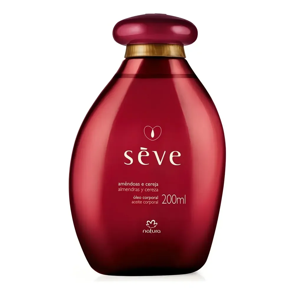 Óleo Corporal De Amêndoa E Cereja Natura Sève Para Todos Os Tipos De Pele 200 Ml Amêndoas/cereja