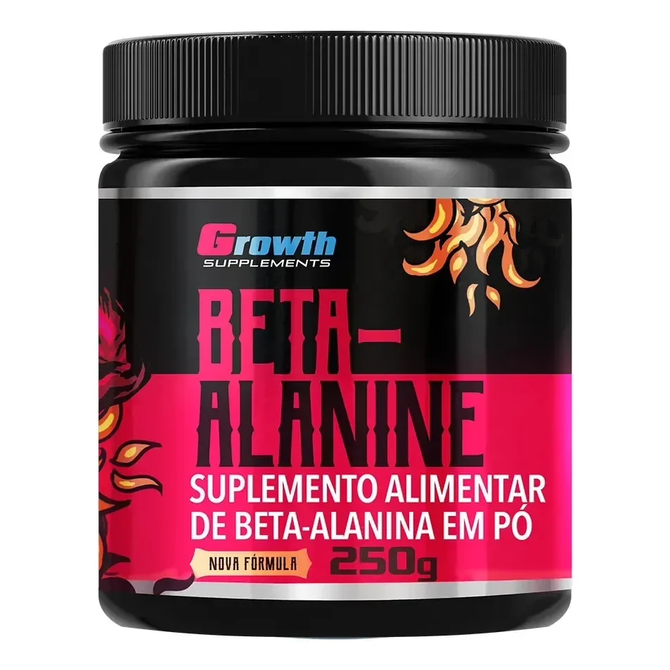 Beta Alanina 250g Growth Supplements - Sem Sabor Em Pó