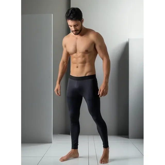 Calça Térmica Masculina Akira Fitness Preta Legging