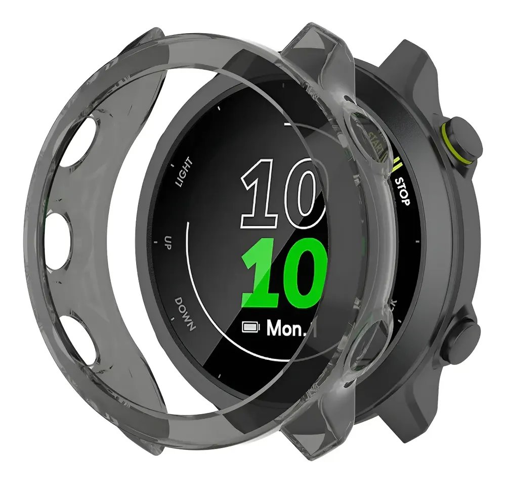 Capa Case Compatível Com Garmin Forerunner 55 + Película Fumê