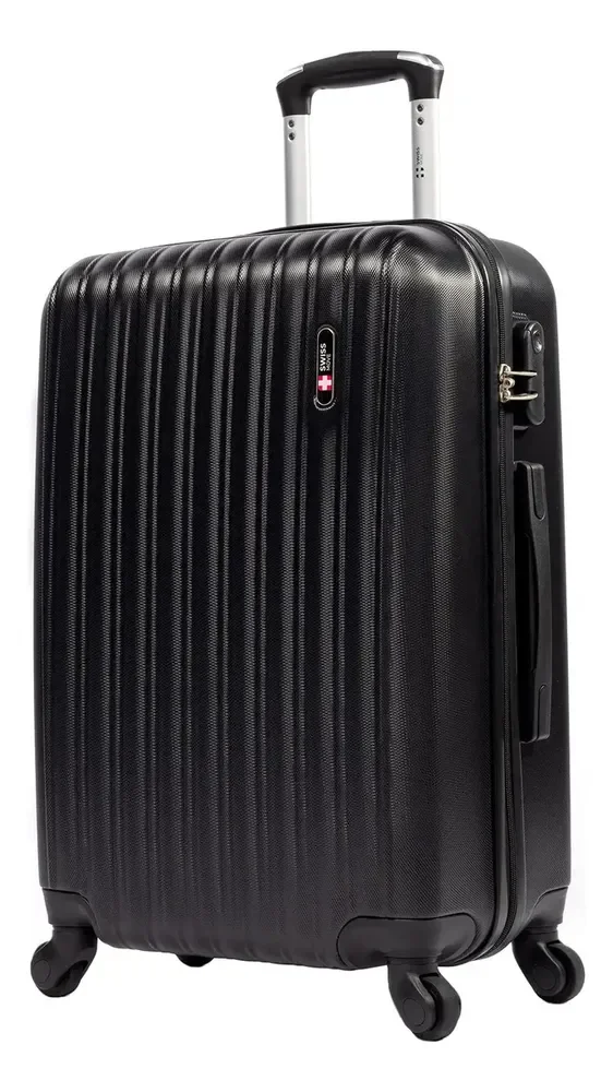 Mala de viagem 23kg média Londres Swiss Move Preto