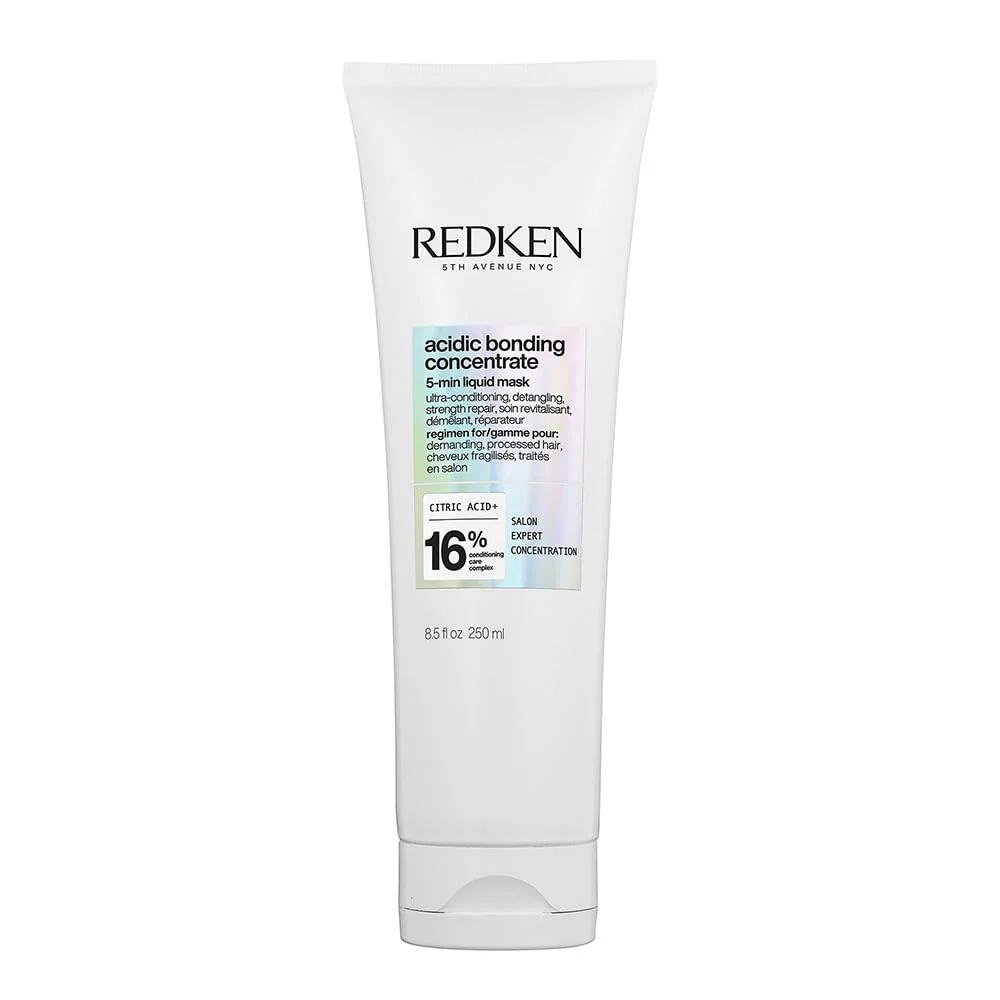 Redken ABC Acidic Bonding Concentrate Máscara 5-min, 72H de ultra hidratação, Cabelos 3x mais fortes, Desembaraço imediato, Máxima reparação, Para cabelos danificados e multiprocessados, 250ml