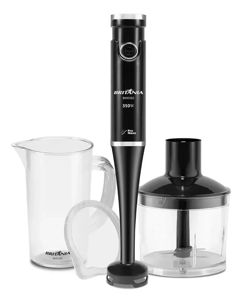 Mixer Bmx360 2 Em 1 350w Com Lâminas Pro Maxx Preto Britânia 127v