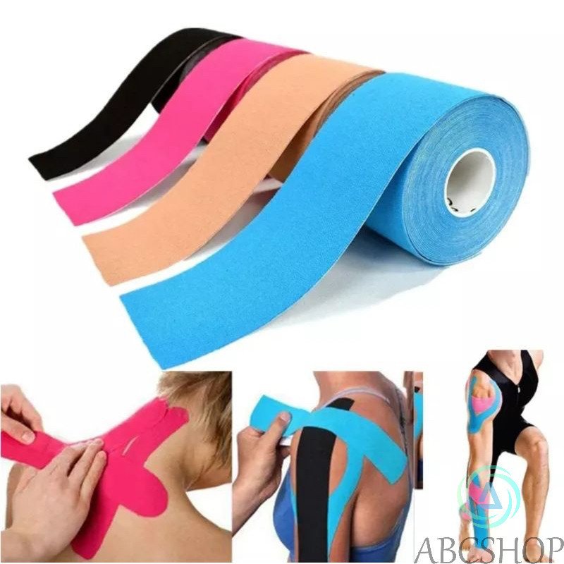 1/2/3 Bandagem Elástica 5Cm X 3M/5M - Fita Kinesio Tape Fisioterapia