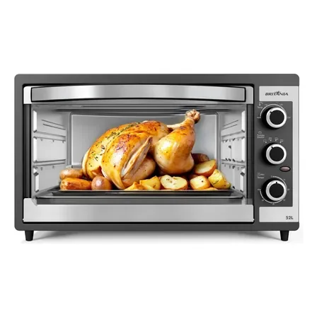 Forno Elétrico Britânia 52l Dupla Resistência Bfe55p 127v Preto