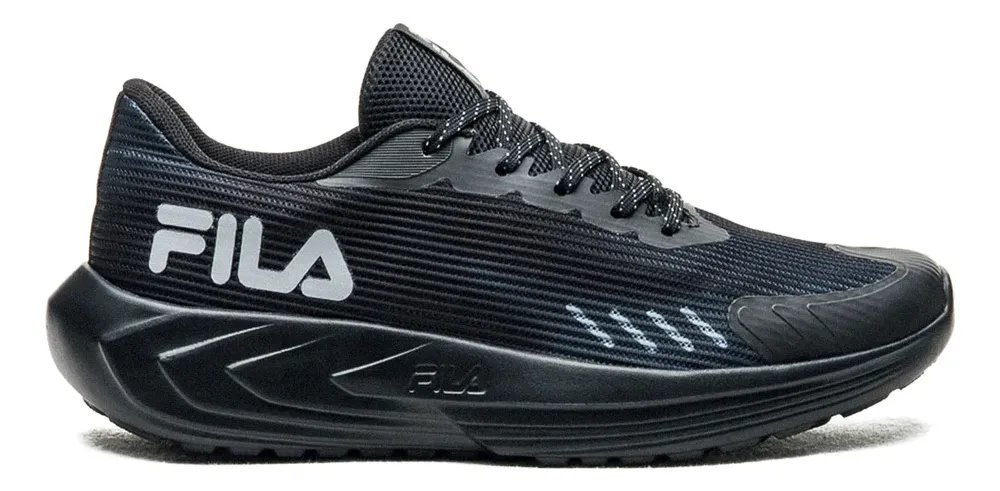 Tênis Fila Sprint Masculino Esportivo Caminhada Confortável Preto/grafite Liso 41 Br