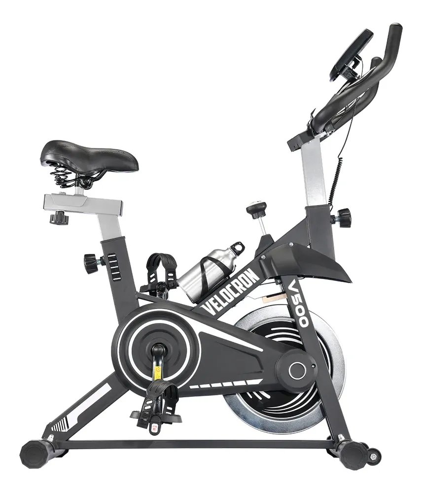 Bicicleta Ergométrica Spinning Inércia 5kg Velocron V500 Preto