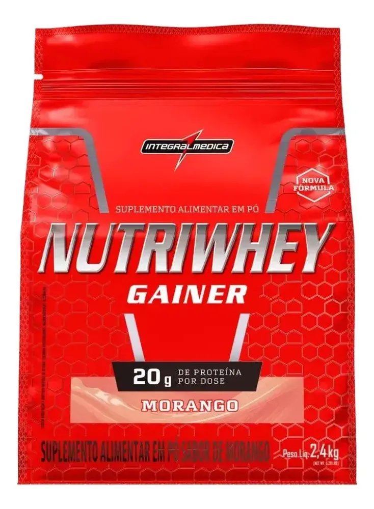 Nutriwhey Pouch Integralmedica 2,4kg Morango