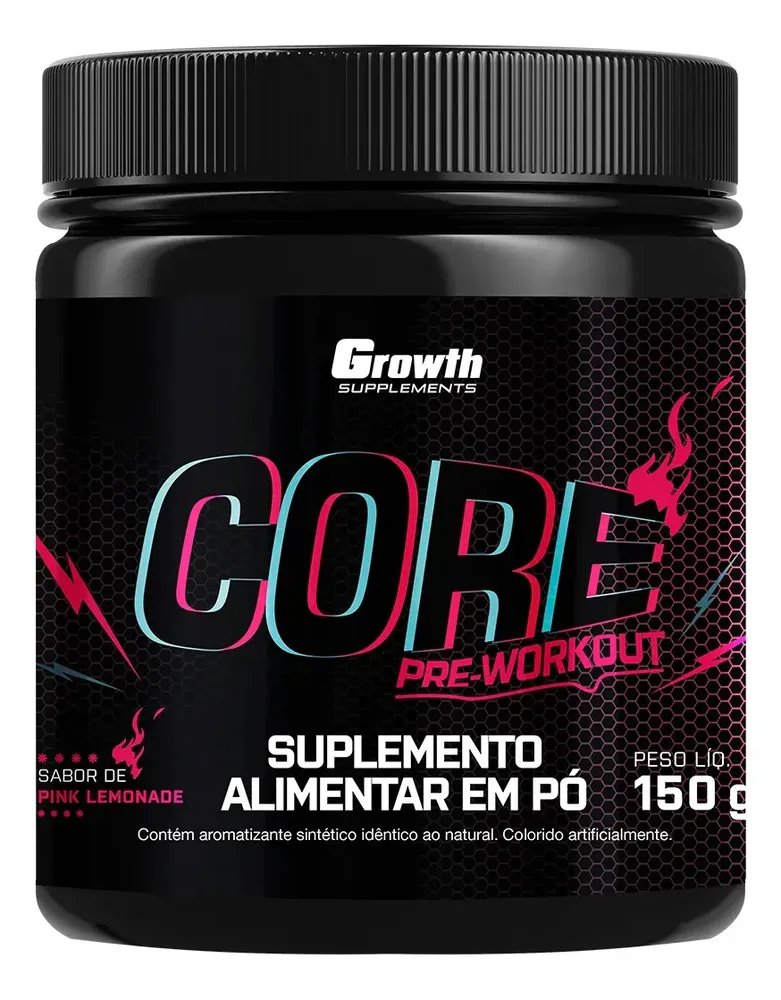 Pré Treino Core 150g Growth Supplements Pink Lemonade