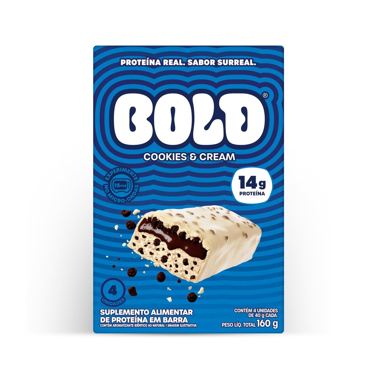 BOLD Cookies & Cream 14g Kit com 4 Unidades