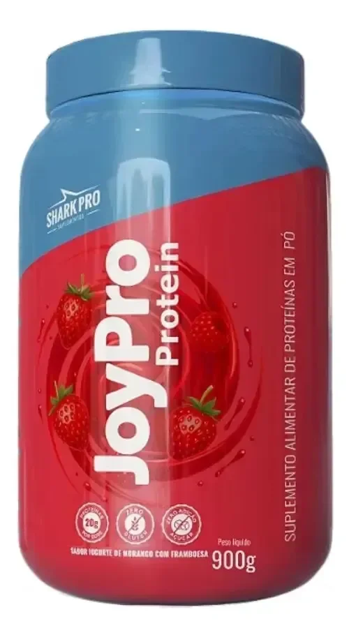Whey Joypro 20g Prot Morango Framboesa Musculo Puro Sharkpro Morango E Framboesa