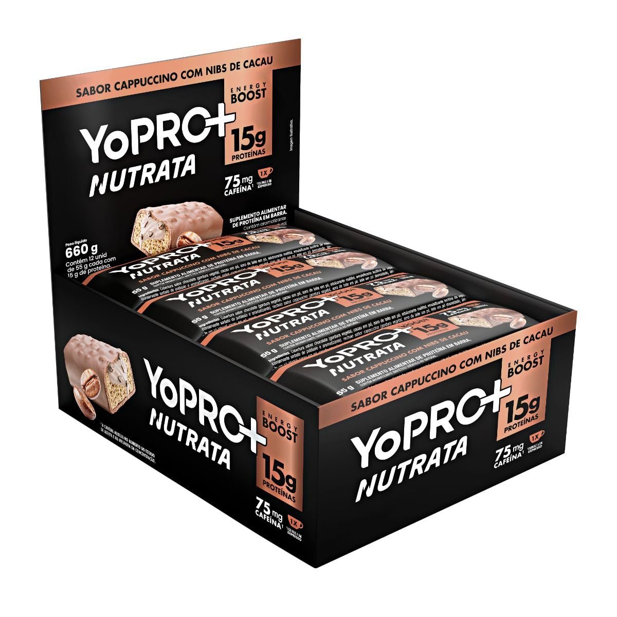 YOPRO SABOR CAPPUCCINO DISPLAY C/ 12 UN 55G