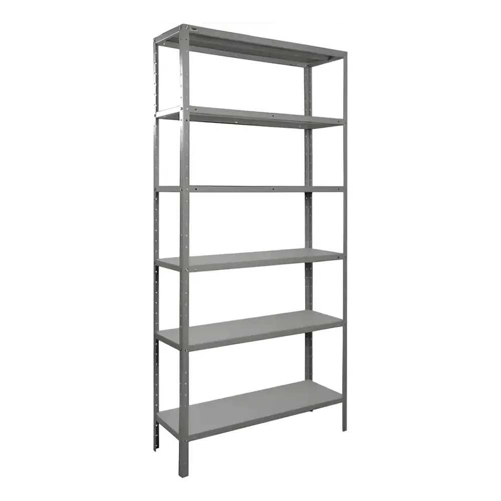 Estante Armário Prateleira De Aço 6 Bandejas Organizador Galvanizada Suporta 150kg 198cm X 90cm X 28cm Incolor