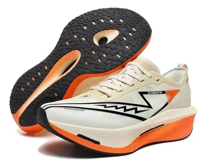 Tênis De Corrida Fibra De Carbono Marathon Peach Blossom Fai Branco 42