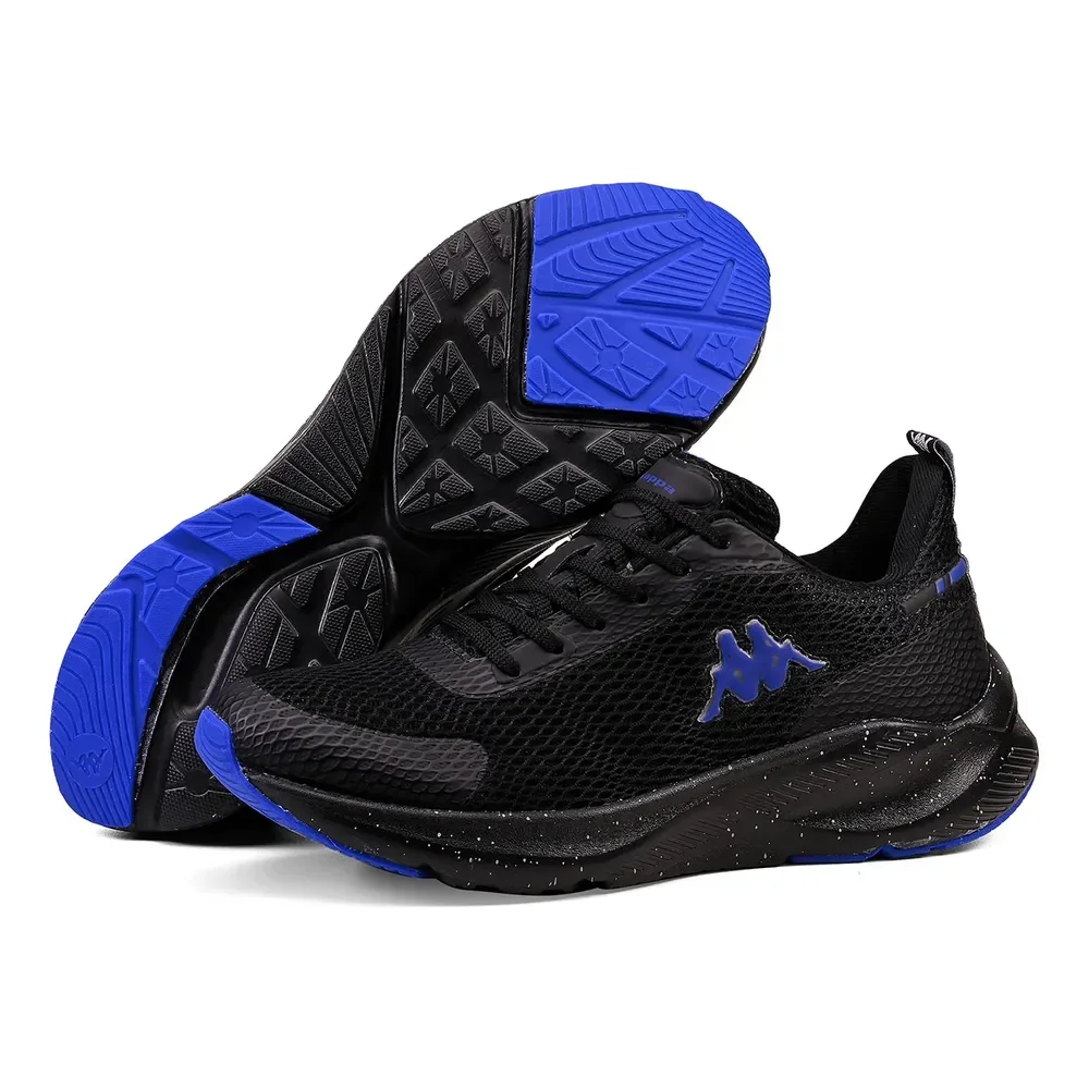 Tênis Kappa Sparta Unissex Original Confortável  Caminhada Preto-royal 38 Br