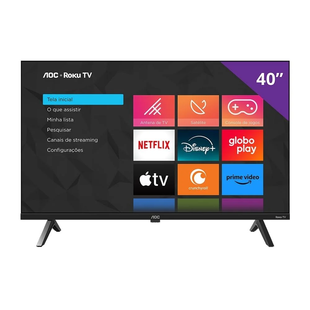 Smart TV 40" AOC Roku TV DLED Full HD 40S5045/78G - Bivolt