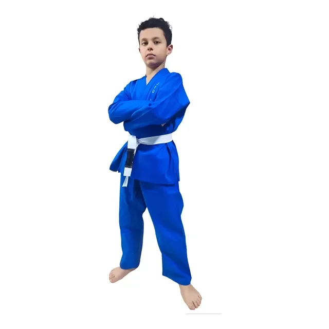 Kimono Jiu-jitsu Infantil Brim Reforçado Acompanha Faixa