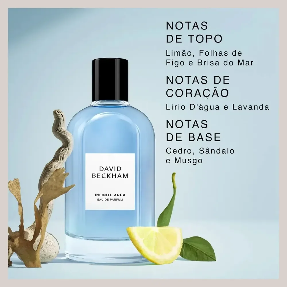 Perfume Masculino Eau de Parfum David Beckham Infinite Aqua 100ml Aquático