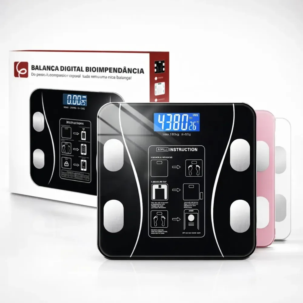 Eps-6905 Balaça Epsilon Inteligente Bluetooth Com App, Lcd, Vidro Temperado, 180kg