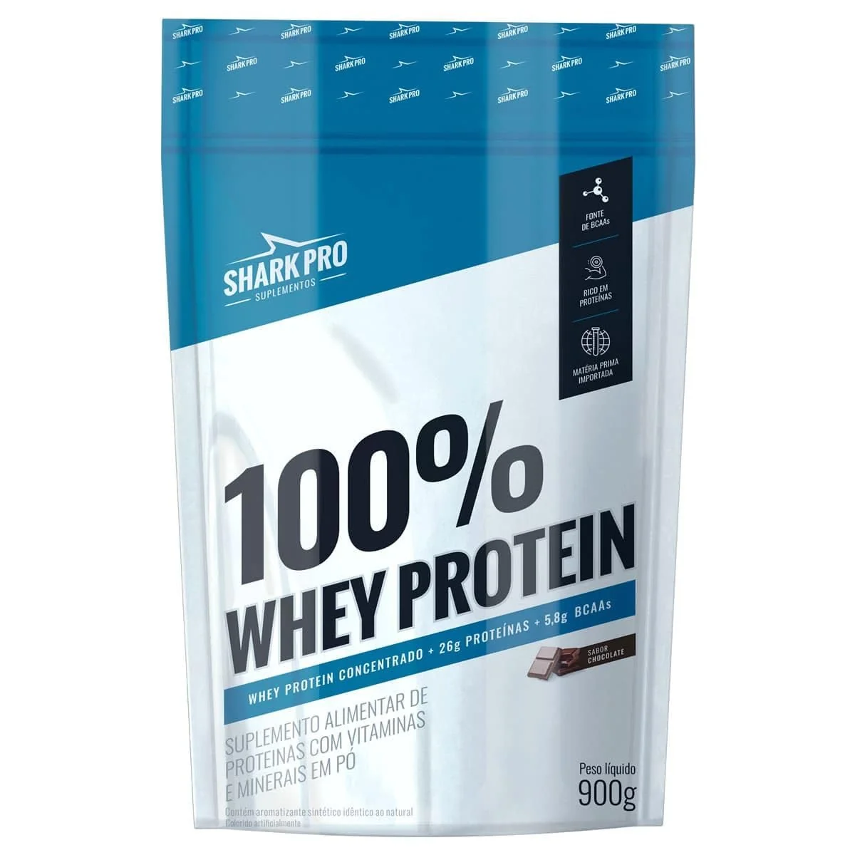 WHEY PROTEIN 100% CHOCOLATE 900G REFIL