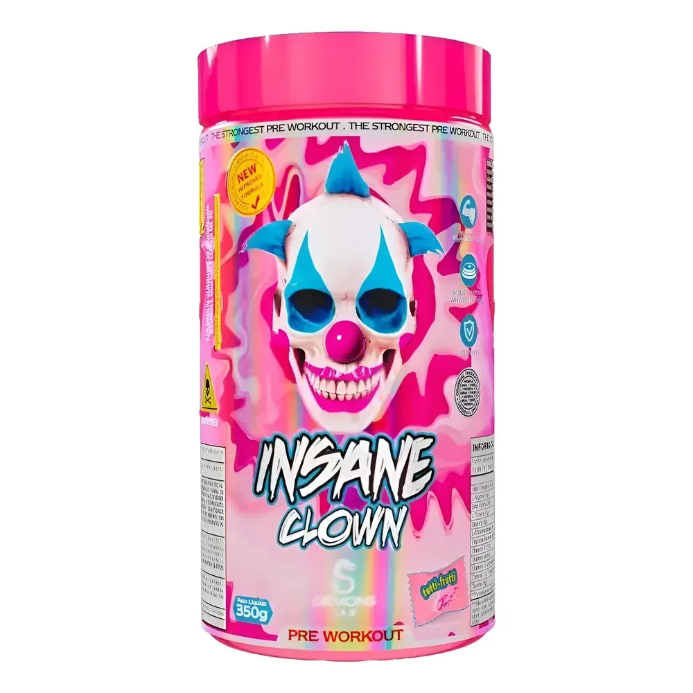 Pré-treino Insane Clown 350g Demons Lab - Sabor Tutti Fruit Tutti Fruit