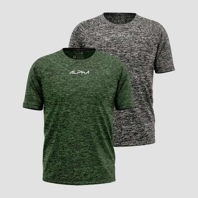 Kit 2 Camisetas New Fluid Masculina Dry Alpha