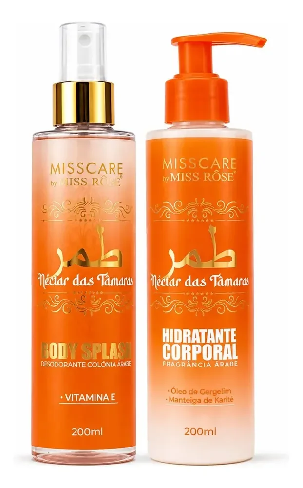 Kit Body Splash + Hidratante Néctar Das Tâmaras Miss Rôse