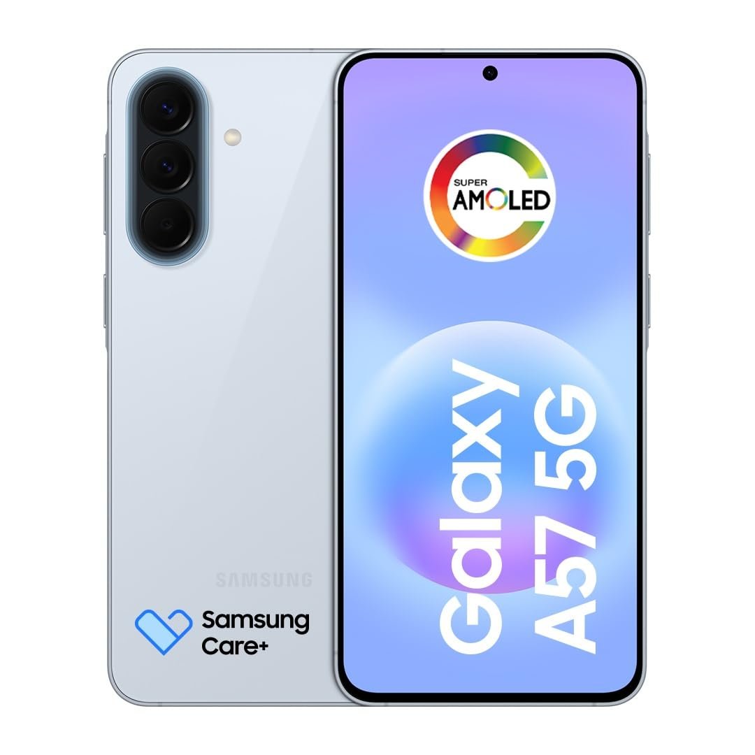 Celular Samsung Galaxy A57 5G 128GB, 8GB RAM, Recursos AI (Azul Claro)