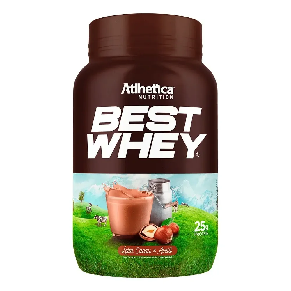 Best Whey Protein (pote 900g) Leite, Cacau & Avelã Best Whey Leite, Cacau E Avelã