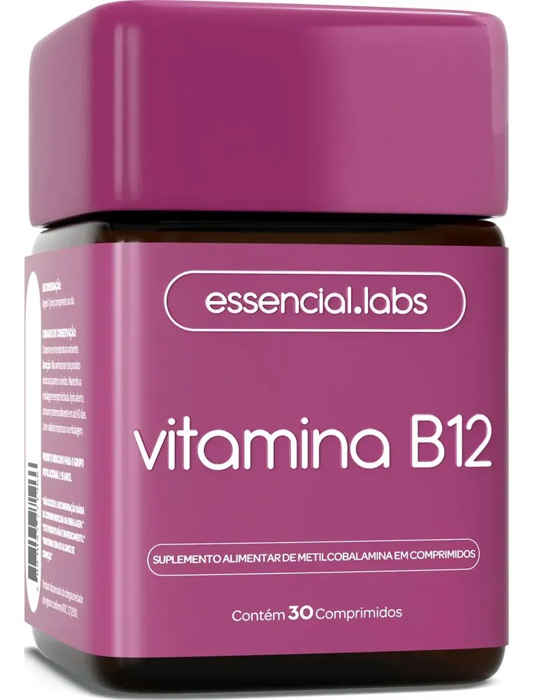 VITAMINA B12 Metilcobalamina - Fórmula com Máxima Pureza e Concentração - 30 Doses