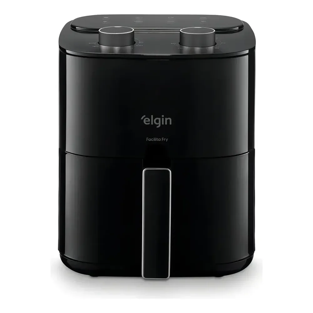 Fritadeira Air Fryer Elgin Facilita Fry 3,5 Litros Potência 1400w Cor Preta Preto 127v