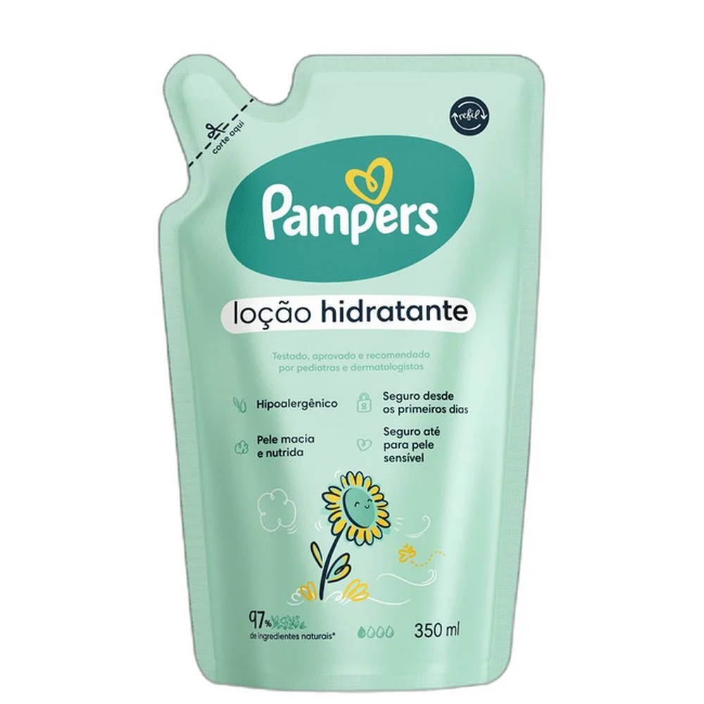 Pampers Girassol Refil - Loção Hidratante Corporal 350ml