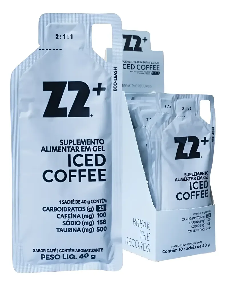 Energy Gel Z2+ Iced Coffee Box 10 Unidades Iced Coffee