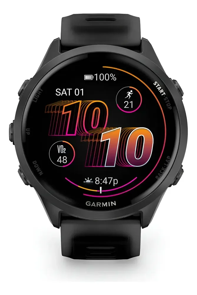 Monitor Garmin Forerunner 570 Preto 47mm Preto M/xxl Preto