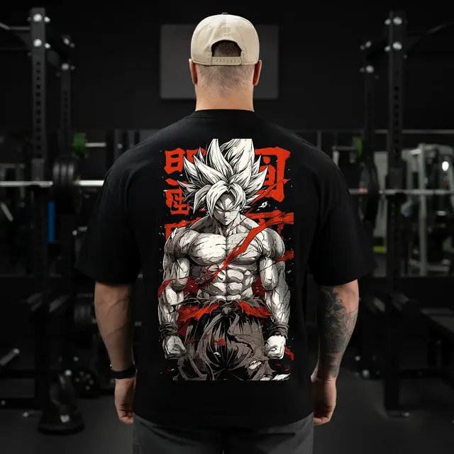 Camiseta Oversized Goku Prime Sayajin Grande Maromba Fitness