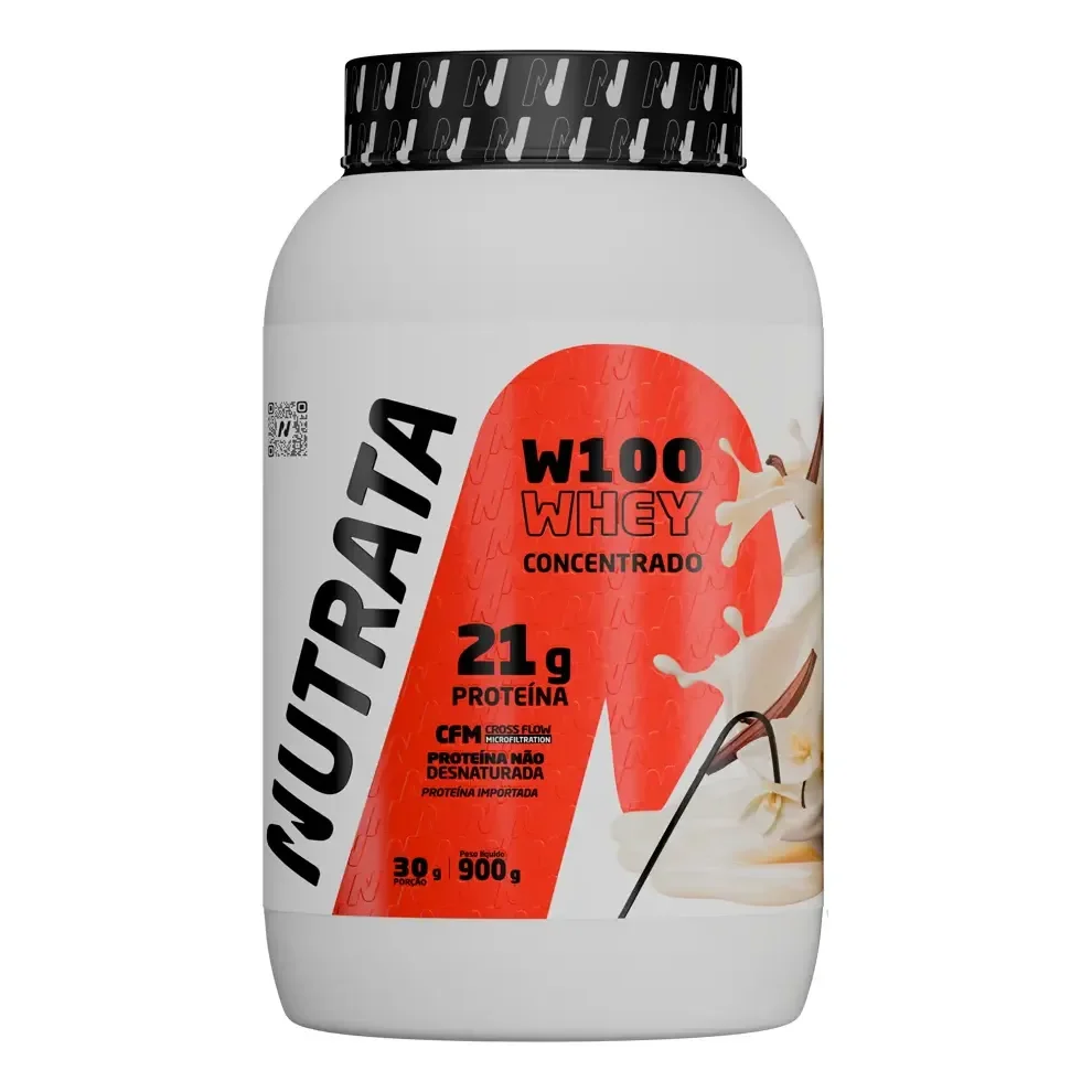 Nutrata W100 Whey Protein Whey Protein W100 Pó Baunilha