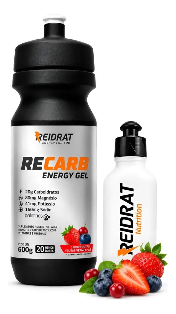 Recarb Energy Gel Squeeze + Mini Squeeze Frutas Vermelhas Frutas Vermelhas