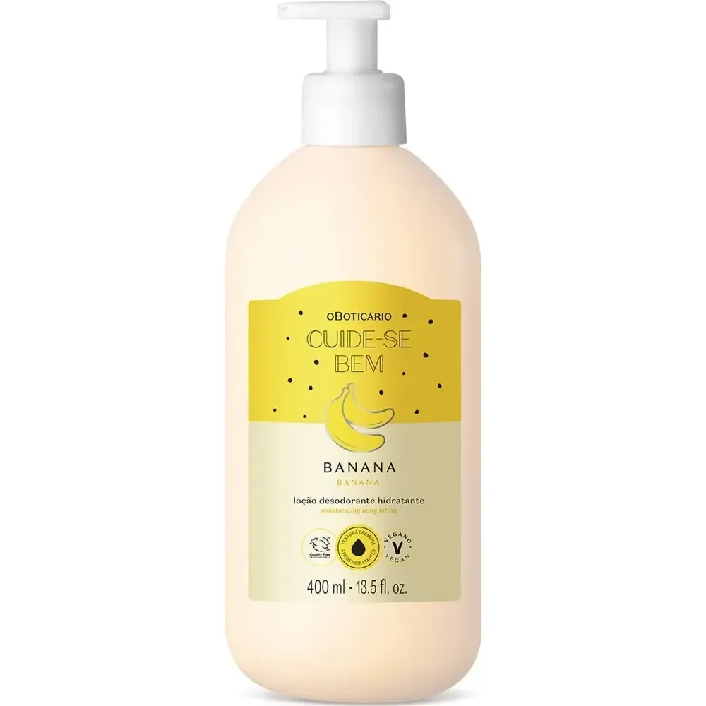 Loção Hidratante Banana Cuide-se Bem Feira O Boticário 400ml
