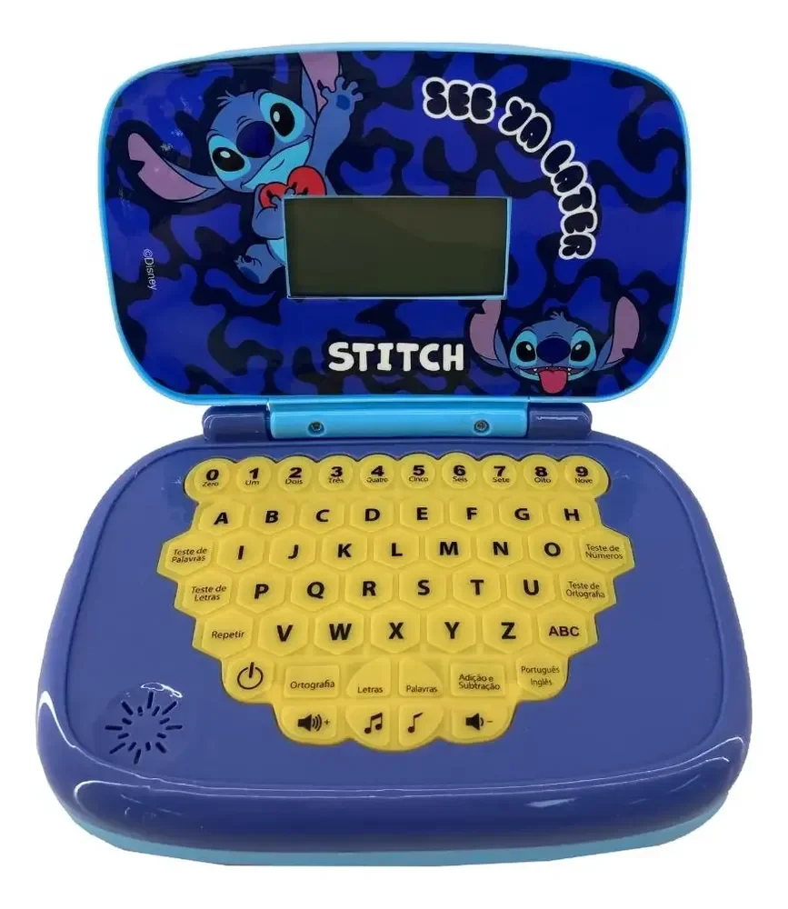 Laptop Infantil Educativo Candide Disney Stitch Bilíngue