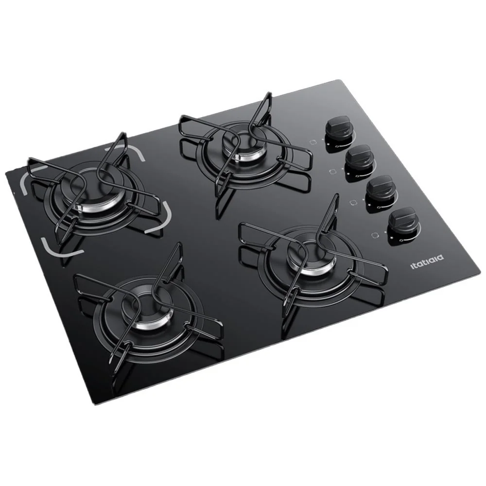 Fogão Cooktop 4 Bocas Bivolt Itatiaia Essencial Preto