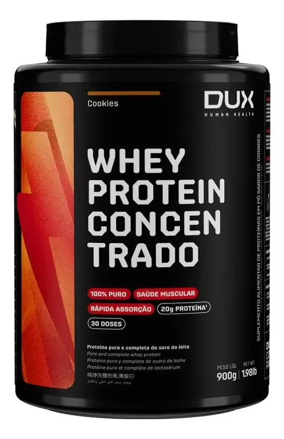 Whey Protein Concentrado Dux Nutrition 900g Pó Torta De Limão