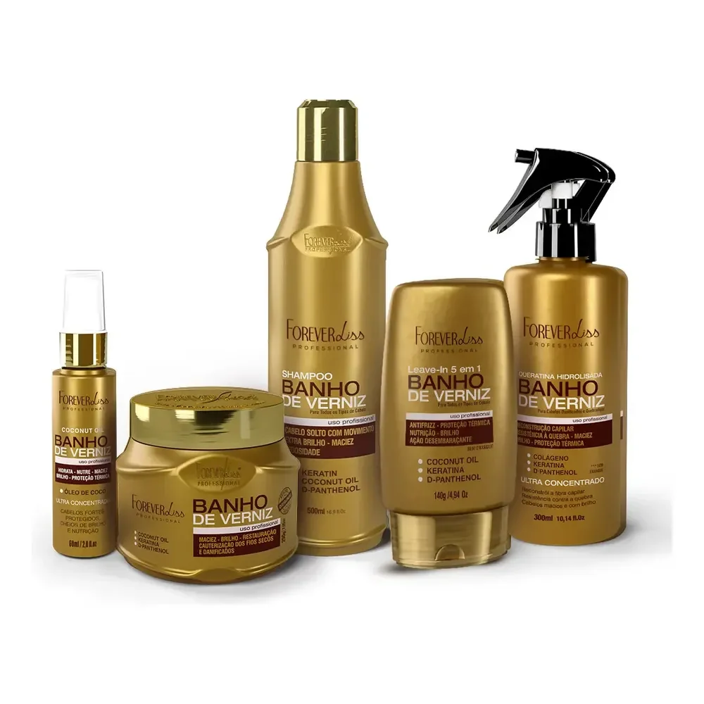 Kit Banho De Verniz Completo Forever Liss