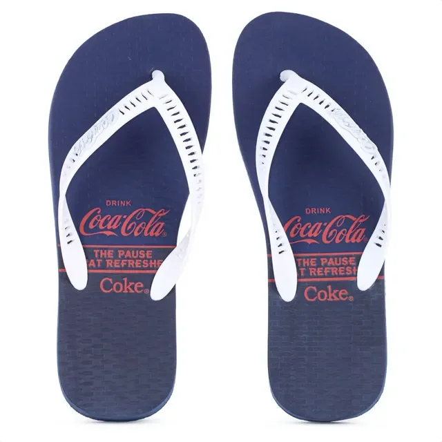 Chinelo Sandalia Coca Cola Masculino Branco Praia - Original